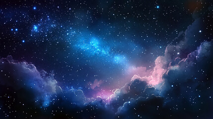 Stars milky way sky concept