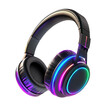© Marina Varnava - Vibrant wireless headphones with RGB lighting perfect for music lovers at night