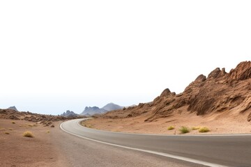 Canvas Print - Road in moutain nature landscape outdoors.