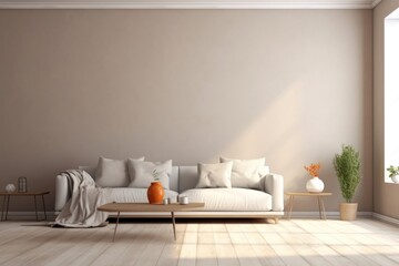 Poster - Home interior living room wall architecture furniture.