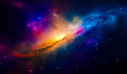 Colorful galaxy background showing the depth of space