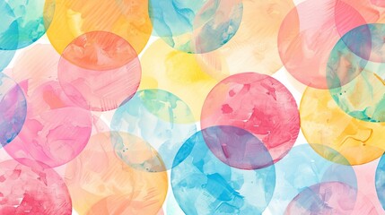 Abstract Watercolor Circles