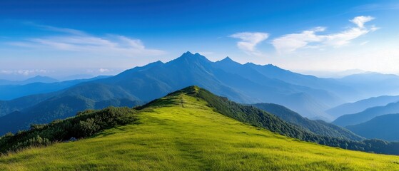 Wall Mural - Majestic Mountain Range Landscape Photography