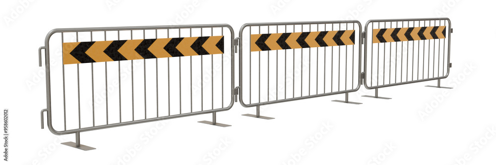 Metal Barrier for Event Security (PNG): A transparent PNG image of a ...