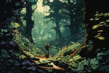 Wall Mural - Forrest outdoors woodland nature.