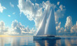 © Studio_East - big sailing yacht boat driving thru the ocean on a sunny day