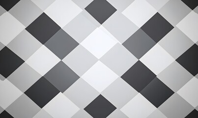 Wall Mural - A black and white diamond pattern background
