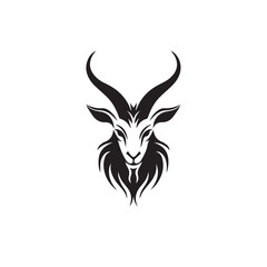 Goat in cartoon, doodle style . Image for t-shirt, web, mobile apps and ui. Isolated 2d vector illustration in logo, icon, sketch style, Eps 10, black and white. AI Generative