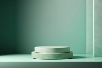 Canvas Print - Jade Podium Mockup product porcelain furniture lighting.