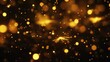 © Katarina - Twinkling golden lights on a dark backdrop evoke a magical, dreamlike atmosphere, with the soft glimmers creating warmth and wonder, perfect for night-time festive settings.