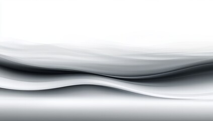 Wall Mural - an elegant black wavy line on a transparent png overlay background.
