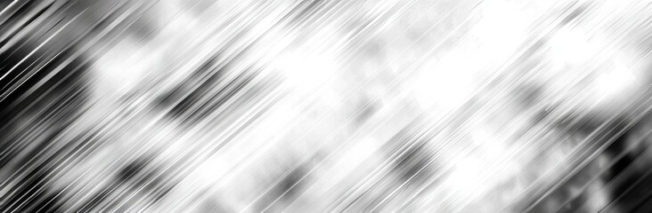 Poster - White and silver in abstract patterns have metal texture on the floor wall and black dark clean modern backgrounds.