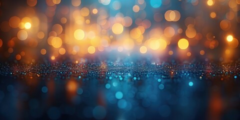 A captivating and enchanting abstract background with a mesmerizing display of bokeh lights in warm and cool tones, creating a dreamy and magical atmosphere