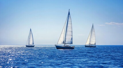 Tranquil Sailing on Open Water