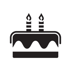 Poster - Birthday Cake with Candles logo icon