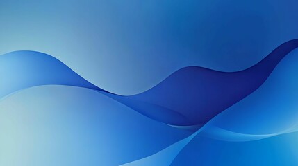 Poster - Abstract Blue Wave Background