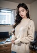 © AM38 - woman, beauty, smiling, people, home