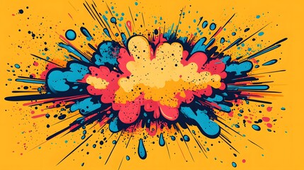 Wall Mural - Abstract Colorful Explosion Background