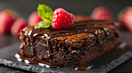 Poster - Decadent Chocolate Lava Cake Luxury Yacht Deck