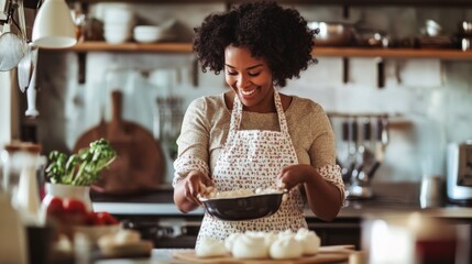 Joyful Cooking in a Modern Kitchen