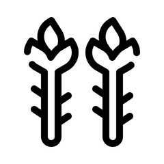 Poster - asparagus line icon