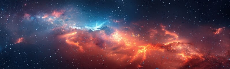 Wall Mural - very large star formation in the sky, banner, copy space