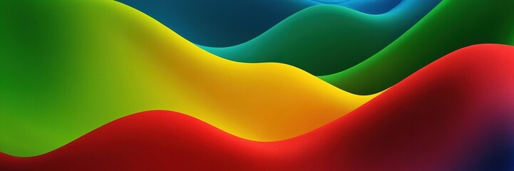 Abstract background with vibrant colorful wavy lines in red, yellow, green, and blue.