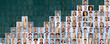© Robert Kneschke - Personal Wachstum Konzept mit vertikalen Reihen von Business Portraits