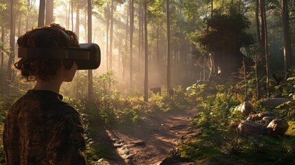 Immersive Virtual Reality Experience in a Lush Forest