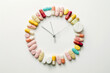 © Magryt - Clock made made out of different pills and vitamins. Healthcare and medicine, medication time concept. Drugs, time to take a pill, schedule for taking medications
