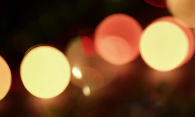 Wall Mural - a blurry image of a bunch of lights in different colors