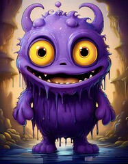 Wall Mural - monster with a eyes