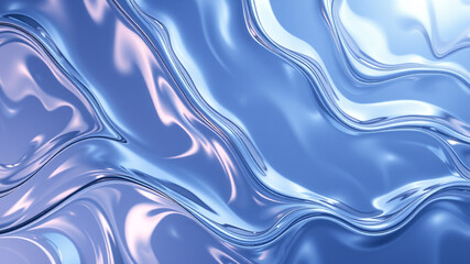 Wall Mural - Wavy Glass Shapes Background Texture