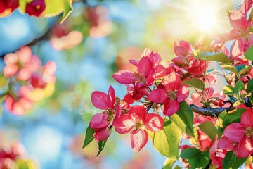 Wall Mural - The illawarra flame bottletree has bright red bell-shaped flowers