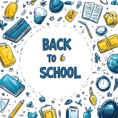 Poster - Back to School Doodle Illustration