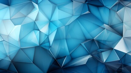 Wall Mural - Abstract Blue Polygonal Background