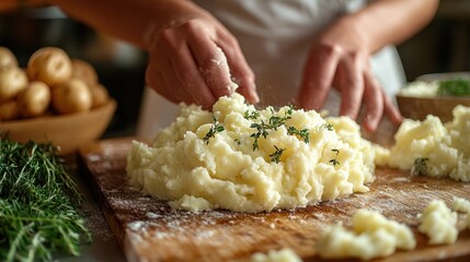 Preparing Delicious Mashed Potatoes with Thyme