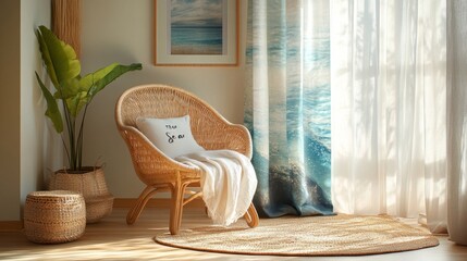 Sticker - Cozy Coastal Living Corner