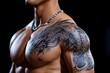 © Sanchai - Dragon tattoo, intricate design, symbol of strength worn by those who revere the power and majesty of the dragon