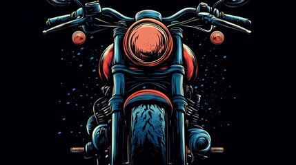 Illustrated Motorcycle