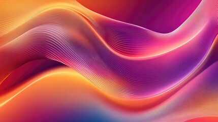 Abstract modern wave background with vibrant gradients and sleek, flowing curves, creating a visually appealing and dynamic design for media use.