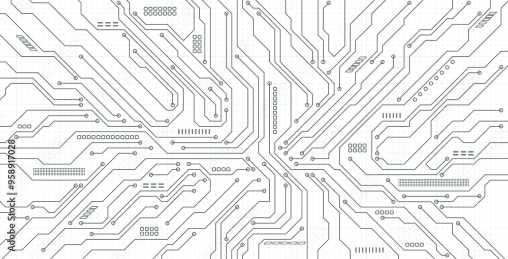 Abstract technology electronic circuit board background. Stock Vector ...