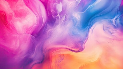 Colorful abstract background with dynamic movement and blending hues, providing a vibrant template for creative and design purposes.