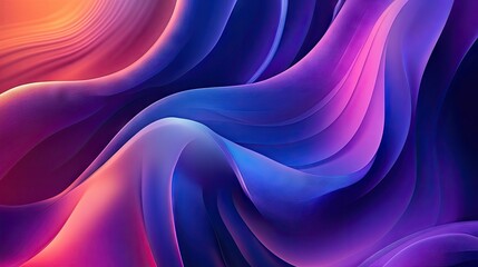 Wall Mural - Contemporary dynamic wave design with fluid motion and vibrant gradients, providing a stylish and modern backdrop for creative and tech visuals.