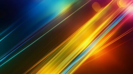 Canvas Print - Abstract background with diagonal lines in vibrant colors.