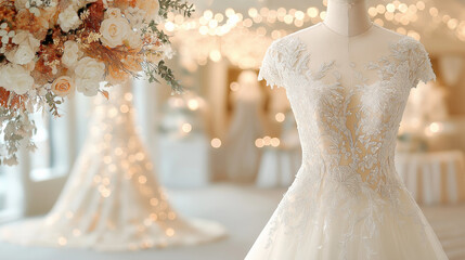 white wedding dress