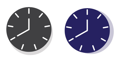 vector time and clock icons illustration