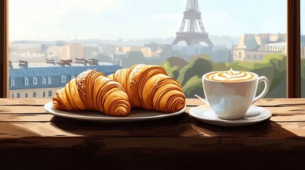 Parisian Breakfast with a View