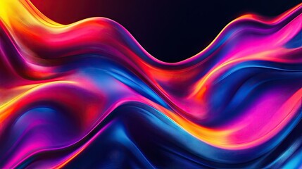 Wall Mural - Vibrant modern wave background featuring fluid, dynamic lines and energetic motion, ideal for adding a contemporary touch to digital media.