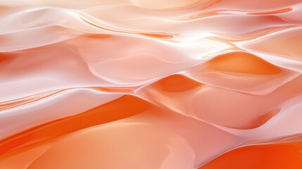 Wall Mural - The image is a beautiful, abstract painting of a sandy beach with waves